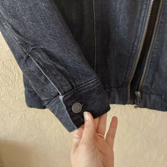 Madewell Sherpa Motorcycle Jean Jacket - Picture 4 of 9